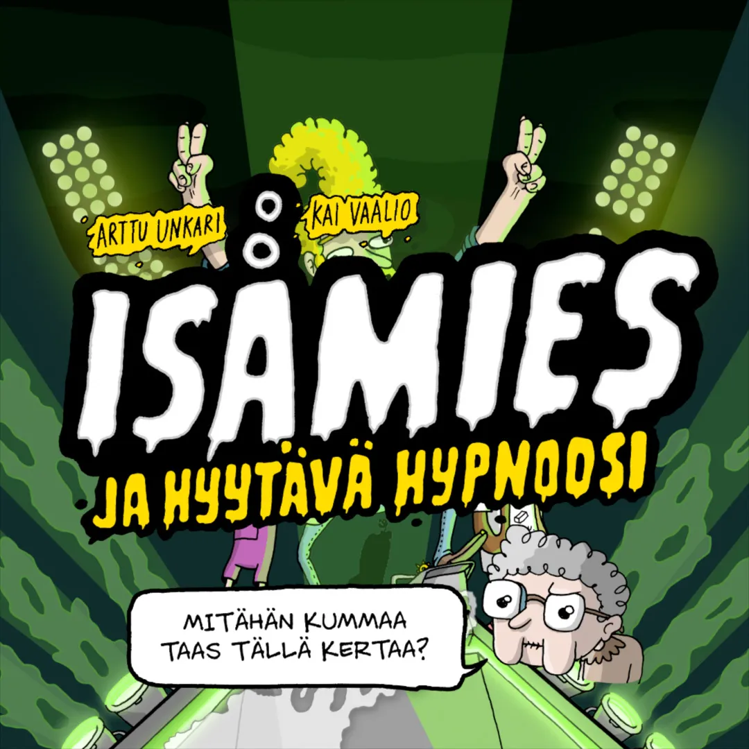 Somevideo – Isämies ja hyytävä hypnoosi Neliönmuotoinen somevideomainos Isämies ja hyytävä hypnoosi -kirjalle