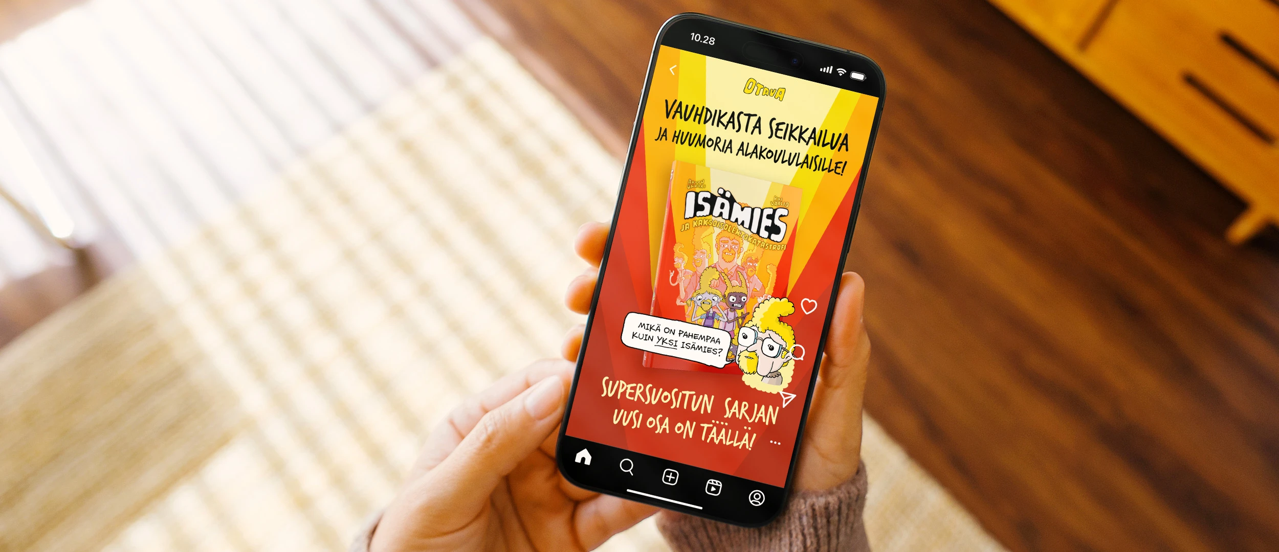 Isämies-kirjasarja Isamies kevytvideo someen
