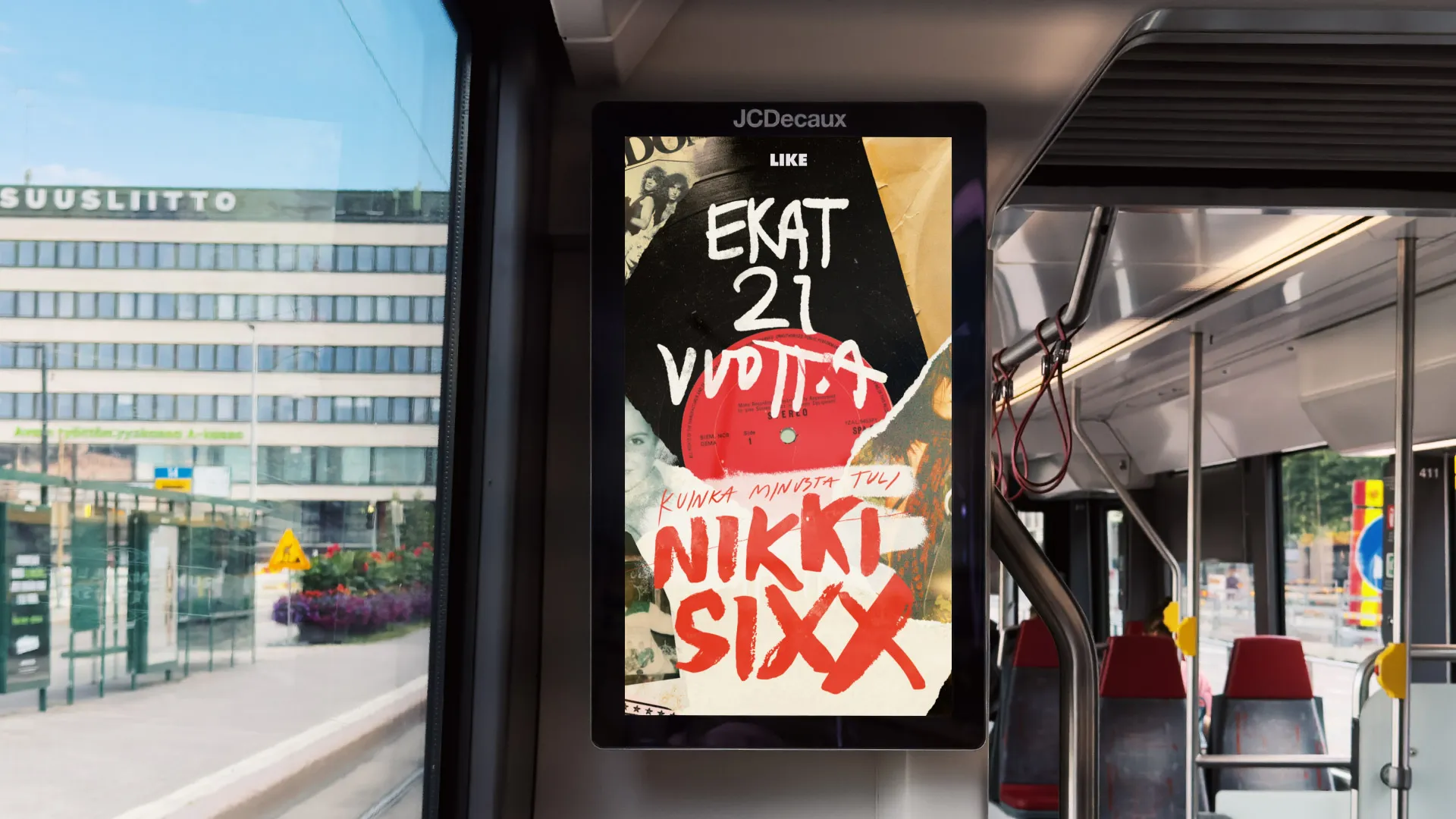Nikki sixx jcdecaux ratikka mainos