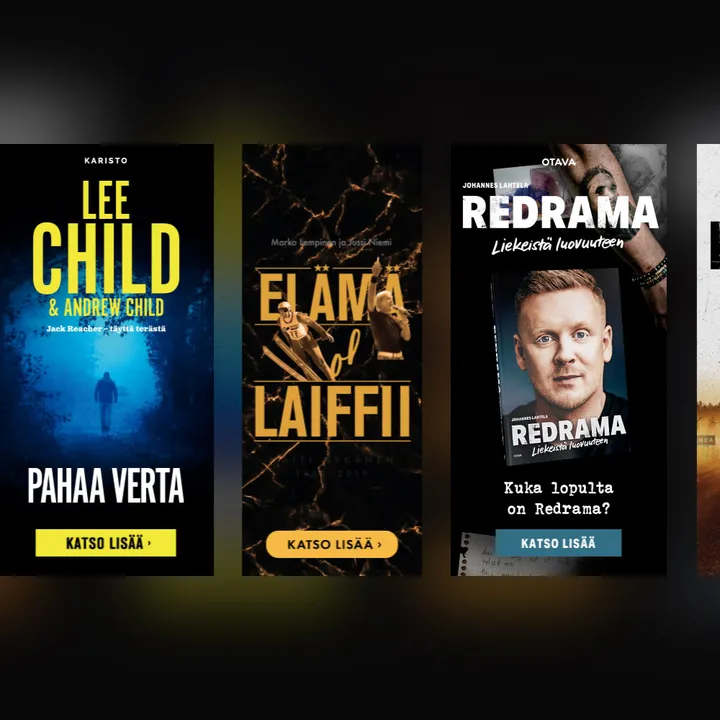 Otava kirjat pystyparaati bannerit