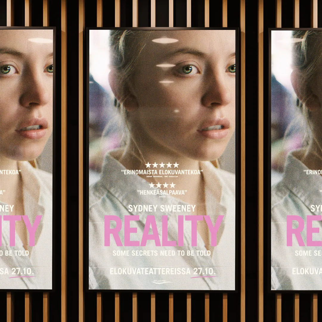 Digijuliste Reality-elokuvalle elokuvateattereihin