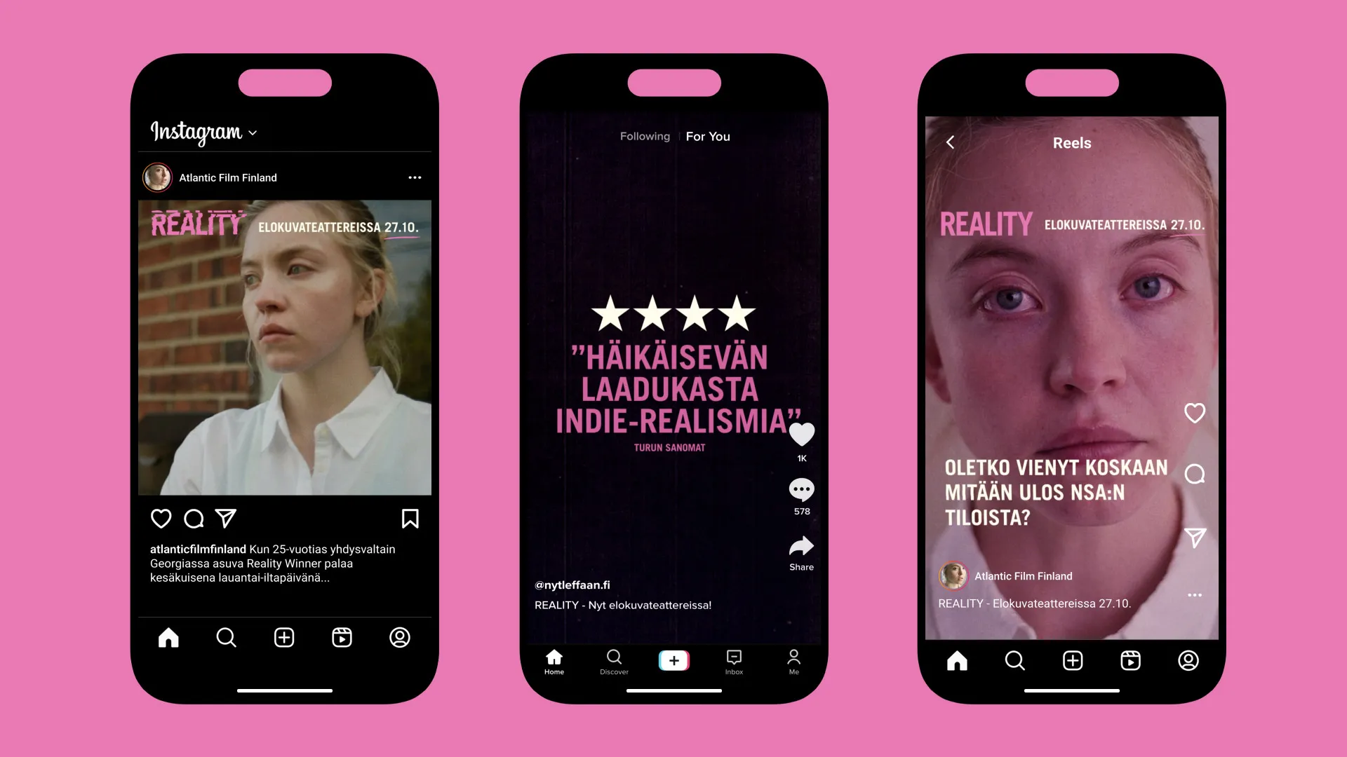 Reality some mainokset