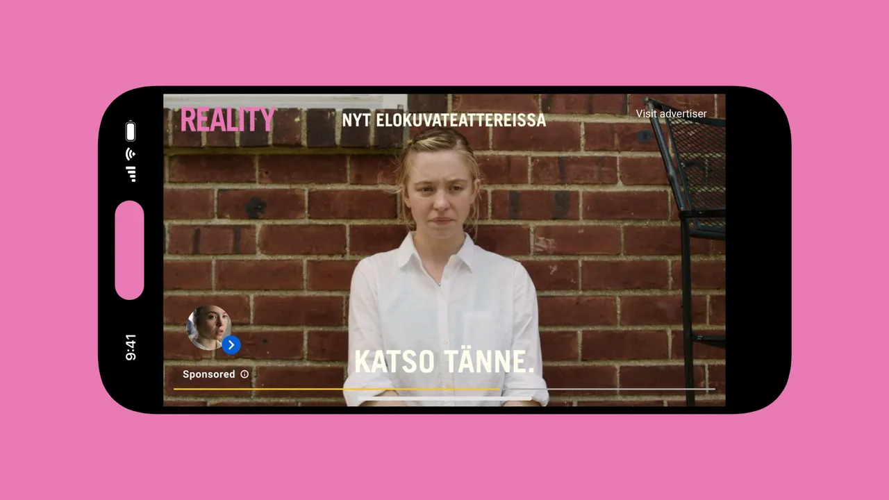 Reality youtube mainos