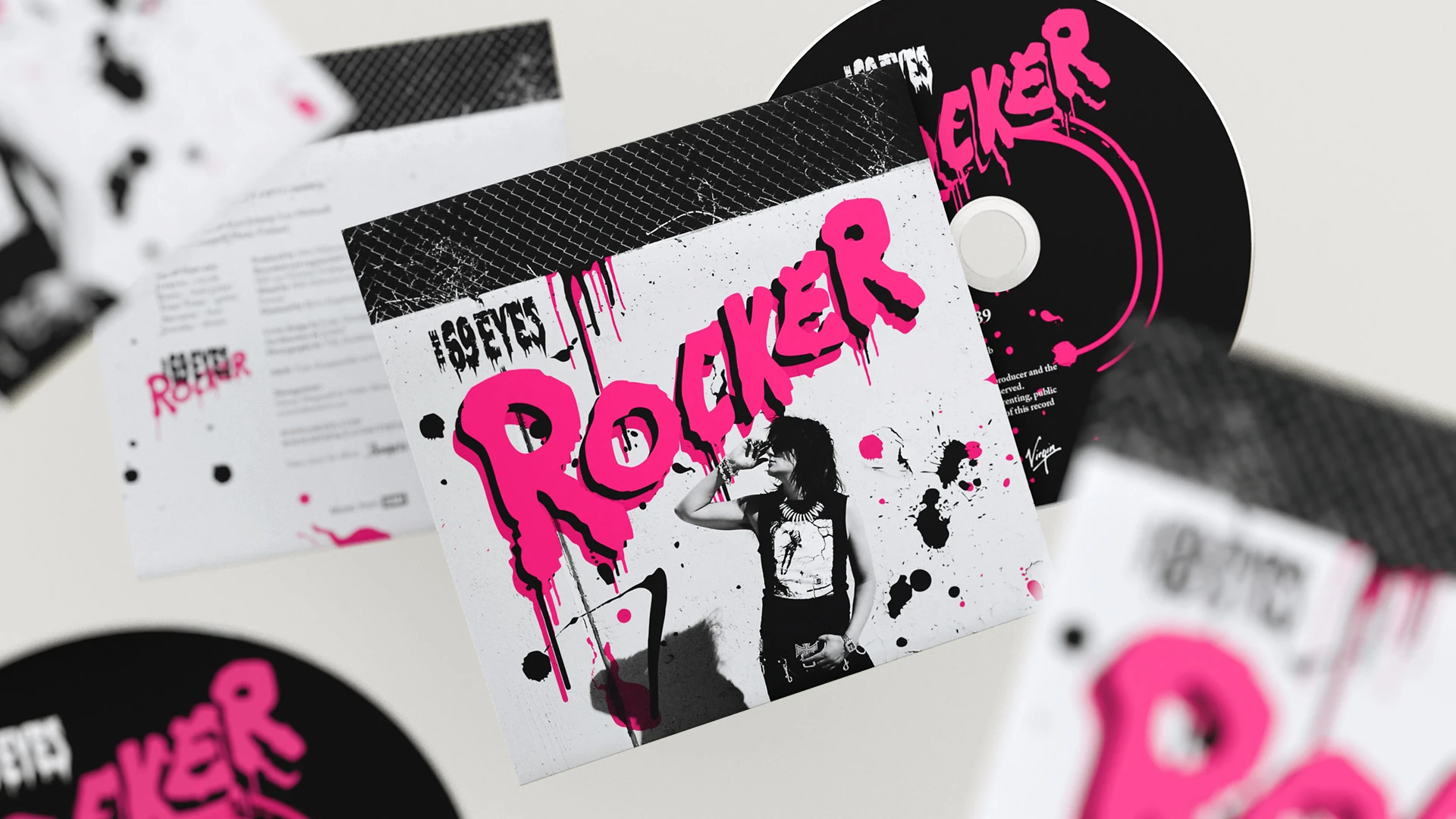 CD-kansien suunnittelu The 69 Eyes Rocker-singlelle