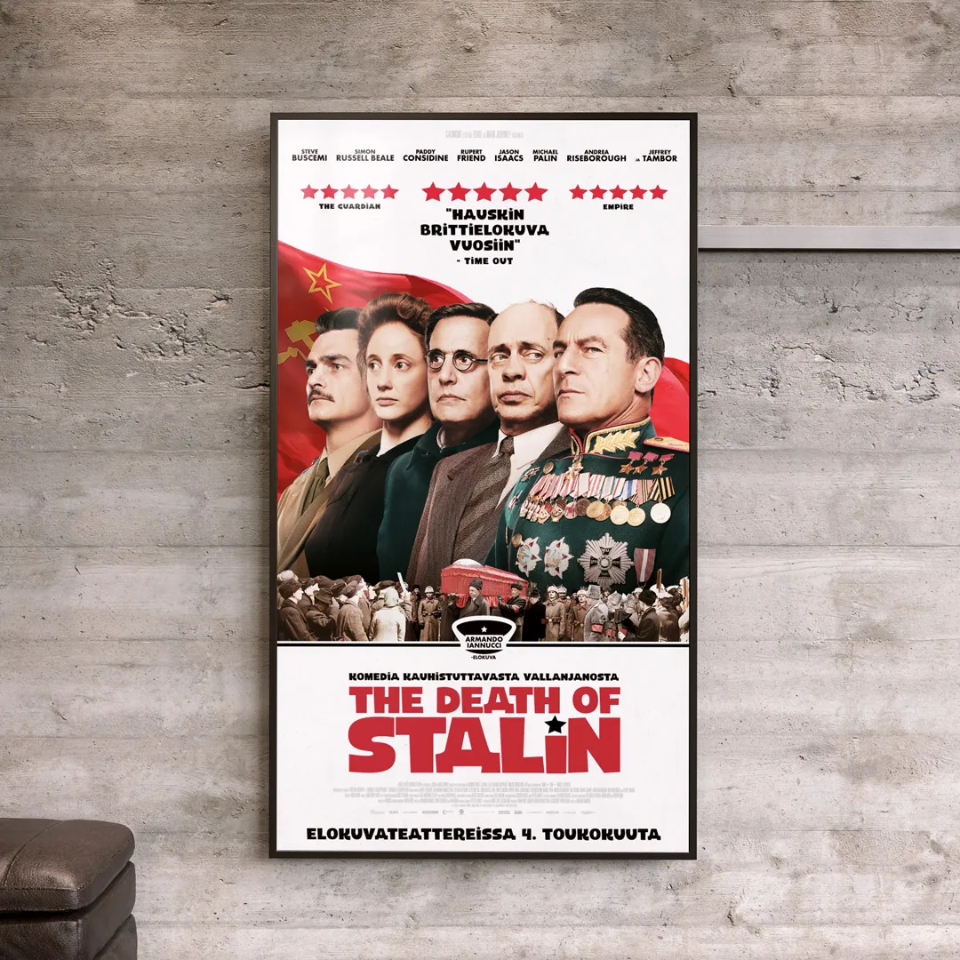 Digijuliste The Death of Stalin -elokuvalle elokuvateattereihin