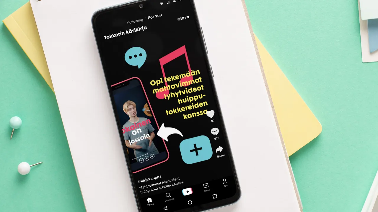 Tokkerin kasikirja tiktok video